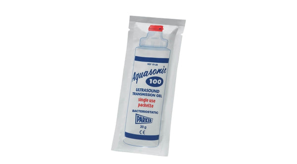 Gel de transmission d'ultrasons Parker Aquasonic 100 - 01-20 - Boîte de 100 sachets de 20 g